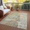 Homeroots 10' X 14' Brown Abstract Washable Indoor Outdoor Area Rug 607775 - alternate 8