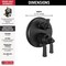 Delta Dorval Traditional 2-Handle Monitor 17 Series Valve Trim with 3 Setting Diverter T27856-BL - alternate 2