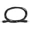 Monoprice 6ft RCA Plug/Plug M/M Cable - Black 653 - alternate 1