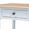 Baxton Studio Legrand Classic French Two-Tone White and Natural Brown 1-Drawer End Table 251-13896-ZORO - alternate 8