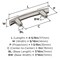 Amerock Willow 3 inch (76mm) Center-to-Center Satin Nickel Cabinet Pull, 10PK 10VMP37309G10 - alternate 4