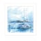 Homeroots Serenity Sloop 1 White Framed Print Wall Art 416235 - alternate 1