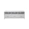 Homeroots 64in White Mahogany Solid Wood Open Shelving TV Stand 404260 - alternate 1