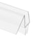 Prime-Line Frameless Shower Door Bottom Seal for 1/4 in Thick Glass Door, 45 Deg Drip Guard, 36 in, Clear Vinyl M 6256 - alternate 1