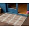 Homeroots 3' X 5' Copper Gold And Gray Plaid Washable Indoor Outdoor Area Rug 597583 - alternate 1