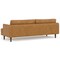 Homeroots 90" Sienna Leather Sofa With Brown Legs 640970 - alternate 4