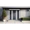 Vdomdoors Metal Double Doors Deux 0757 Gray Graphite Frosted Glass 2 Sidelights and Top Transom Entry Modern DEUX0757DEXD-GRE-W14+72+14xH80+14-LH-O - alternate 4