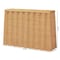 Bali & Pari Andrea Natural Rattan Console Table - Handwoven Wicker Accent Table with Pleated Skirt, Boho Decor 267-14599-ZORO - alternate 4