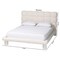 Baxton Studio Ralayna Modern Luxe Ivory Boucle Fabric Queen Size Bed 250-13649-ZORO - alternate 4