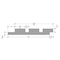 Timeline Fluted Square Slat Wood Wall Paneling 6 in. x 72 in.  Oak Shiplap, 8PK 994 - alternate 2