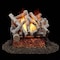 Bluegrass Living Vented Natural Gas or Propane Fireplace Log Set With Remote Control Kit, 18" Birch Wood, 45,000 BTU BVL18-2-RO - alternate 1