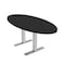 Skutchi Designs 4 Person Conference Table With Power Unit | 6' Oval Table | Harmony Series HAR-OVL-36X72-T-U999ST19-NA - alternate 1