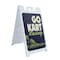 Signmission Go Kart Racing, A-Frame & 2 Decals Installed, Heavy-Duty Plastic Frame SBHD-D-2436-30382 - alternate 1