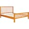 Homeroots Brown Slat Back Solid Wood Queen Bed Frame 523640 - alternate 5