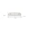 Homeroots Modern 77in White and Black Fabric Loveseat 480892 - alternate 5