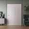 Sartodoors Sliding Closet Bi-fold Doors 60 x 84 inches, BASIC 9233 White, Sturdy Tracks Moldings Trims Hardwa BASIC9233BF-SKIN-6084 - alternate 4
