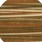 Homeroots 8' Brown Copper And Beige Round Striped Washable Indoor Outdoor Area Rug 597357 - alternate 3