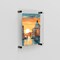 Fab Glass And Mirror Double Panel Acrylic Floating Wall Frame Size: 21in x27 for Art 18in x24in Black F2AC3M21X27BL - alternate 5