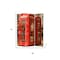 Homeroots 72" Red Canvas Folding Three Panel Screen Room Divider 274865 - alternate 4