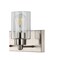 Jonathan Y Irving 22" 3-Light Seeded Glass/Iron Modern Contemporary LED Vanity Light, Nickel JYL7557A - alternate 9