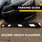 Traffic Kontrol Parking Wheel Stop Block Curb, Rubber, 4 in Height, 72 in Length, 28 lbs, Black With White Stripes TK-PS-6-BKWH - alternate 2
