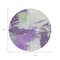 Homeroots 8' Purple Mint Green And Ivory Round Abstract Washable Indoor Outdoor Area Rug 618486 - alternate 5
