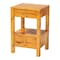 Bali & Pari Azmi Modern and Contemporary Natural Light Mappa Real Burl Wood 2-Drawer Nightstand 249-13923-ZORO - alternate 1