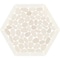Daltile Pebble Oasis Natural Stone Framed Hexagon Pebble Mosaic 11in x 10in in Tumbled Icicle, 17PK PB47FRMHXPBMSTM - alternate 3