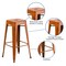 Flash Furniture 30" High Backless Aged Orange Metal Barstool, PK4 4-ET-BT3503-30-OR-GG - alternate 3