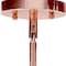 Homeroots Rose Gold Cylinder Iron Ceiling Light With Clear Shades 651631 - alternate 3