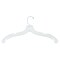 Nahanco 17in White Hi-Impact Plastic Heavy Weight Shirt Hanger w/ Washer, 100PK 1500WW - alternate 1