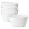 Our Table Simply White 6 Piece 6 Inch Porcelain Soft Square Cereal Bowl Set 133034.01 - alternate 1