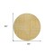 Homeroots 8' Gold And Ivory Round Geometric Washable Indoor Outdoor Area Rug 600824 - alternate 5