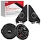 Pyle 6.5 inch Two-Way Component Speakers for Honda Civic 2006 Up, 300W Max, 4 Ohm, High-Temp KSV Voice PLCIVIC65C - alternate 1