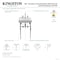 Kingston Brass 20" Porcelain Console Sink Set with Faucet and Plumbing Trim Kit in White/Polished Chrome CKVPB2018W81 - alternate 4