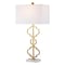 Jonathan Y Selina 32" Iron Ogee Trellis Modern LED Table Lamp, Gold Painting JYL3072A - alternate 1