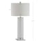 Jonathan Y Dallas 31.5" Ceramic LED Table Lamp, White/Chrome JYL8021A - alternate 3