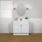 Zenith Zenna Home Wht 36'' Wx35'' Hx18''D Shaker Vanity with Wht Cultured Marble Top SBC36WW - alternate 3