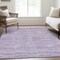 Homeroots 9' X 12' Plum And Purple Striped Washable Indoor Outdoor Area Rug 587954 - alternate 6