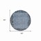 Homeroots 8' Blue Round Animal Print Washable Indoor Outdoor Area Rug 607640 - alternate 3