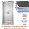 Vevor 20"x16"x13" Drop in Ice Chest Ice Cooler Ice Bin Stainless Steel w/Cover FG-SKU2 - alternate 3