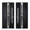 Vdomdoors Steel Door Deux 1755 Black Enamel 2 Sidelight Exterior Windows Stainless Inserts Single Modern Pain DEUX1755EXD-BLK-W12+36+12 x H80-Right-hand Inswing - alternate 5