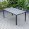 Leisuremod Chelsea Aluminum Outdoor 63in Dining Table, Black CT63BL - alternate 5