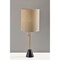 Homeroots 28" Black and Gold Marble and Metal Table Lamp With Beige Drum Shade 524624 - alternate 5