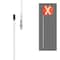 Safetywhips 10ft, 1 Piece, Non-powered, Quick Disconnect, Heavy Duty Whip with Orange Mesh Flag, White X SW10QDNP-SXW - alternate 2
