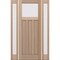 Doornmore CRF-P3G1, 65.25" x 98" ( 36" Door + 2x12" Side) Left Hand, Mahogany Top View Exterior Door CRF-P3G1-SW-3696-G101-SL_1-2_LI - alternate 1