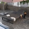 Leisuremod Chelsea 2-in-1 Convertible Sofa & Double Chaise, Aluminum, 660lb Capacity CLBL-82BL - alternate 5