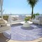 Homeroots 8' Lavender Purple And Lilac Round Abstract Washable Indoor Outdoor Area Rug 588782 - alternate 4