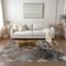 Homeroots 5' X 8' Brown and Gray Abstract Washable Non Skid Indoor Outdoor Area Rug 559437 - alternate 4