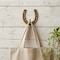 Homeroots 4in Antiqued Gold Cast Iron Horseshoe Wall Hook 724076 - alternate 4
